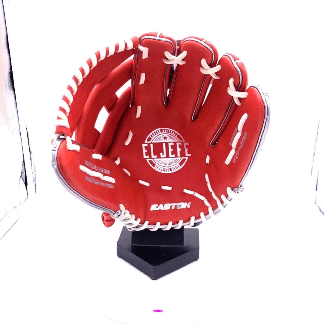 Smash It Sports Easton El Jefe Metallic Series-Red/Metallic Silver-12.5" Slowpitch Glove - Image 2