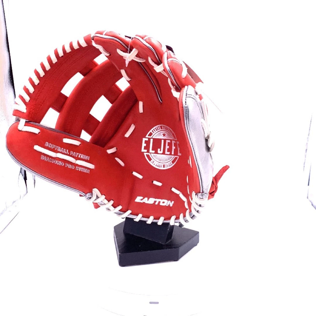 Smash It Sports Easton El Jefe Metallic Series-Red/Metallic Silver-12.5" Slowpitch Glove - Image 4