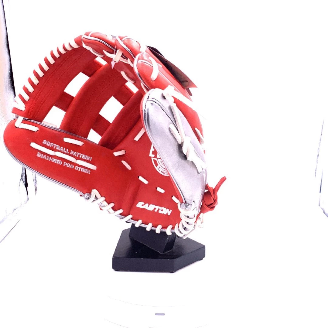 Smash It Sports Easton El Jefe Metallic Series-Red/Metallic Silver-12.5" Slowpitch Glove - Image 5