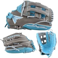 Smash It Sports 2022 Easton Small Batch No. 73 Slowpitch Softball Glove - Grey/Carolina/Coastal