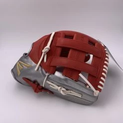 Smash It Sports Easton El Jefe Metallic Series-Red/Metallic Silver-12.5" Slowpitch Glove