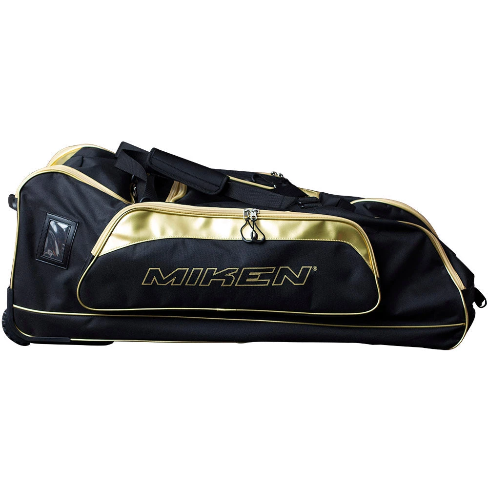 Smash It Sports Miken Limited Edition Black/Gold Championship Wheeled Bag MKBG18-CH-GLD - Image 3