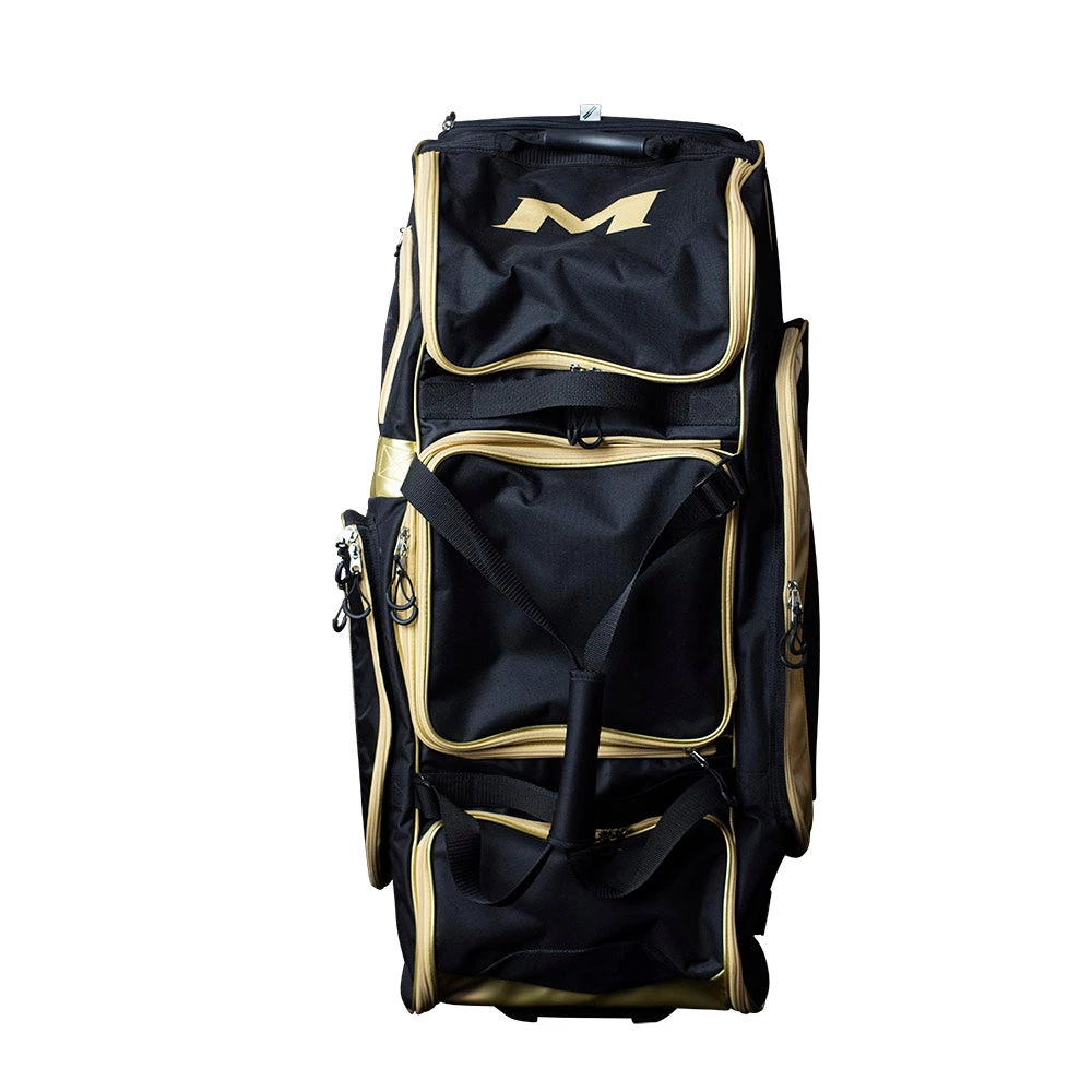 Smash It Sports Miken Limited Edition Black/Gold Championship Wheeled Bag MKBG18-CH-GLD