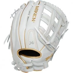 Smash It Sports Miken White Gold PRO Series 14" Slowpitch Fielding Glove - PRO140-WG