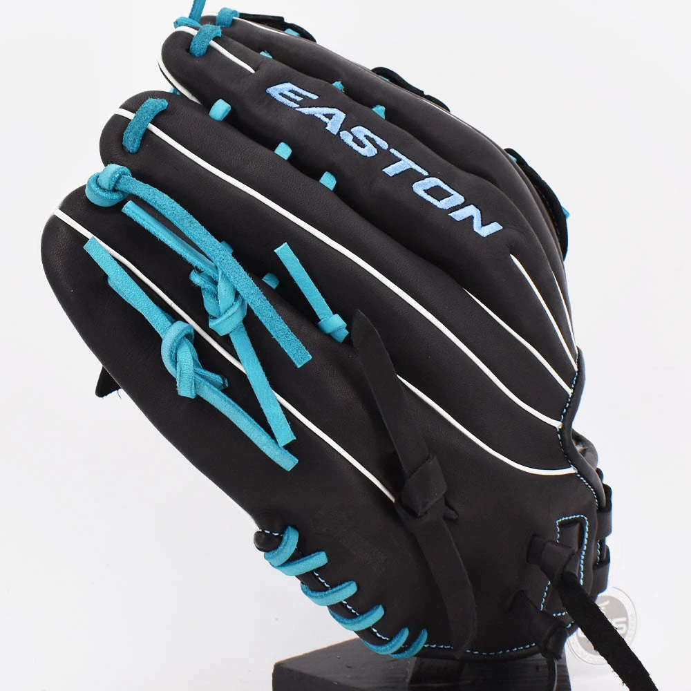 Smash It Sports Easton Small Batch No. 61 Slowpitch Glove Black/Columbia Blue - Image 2