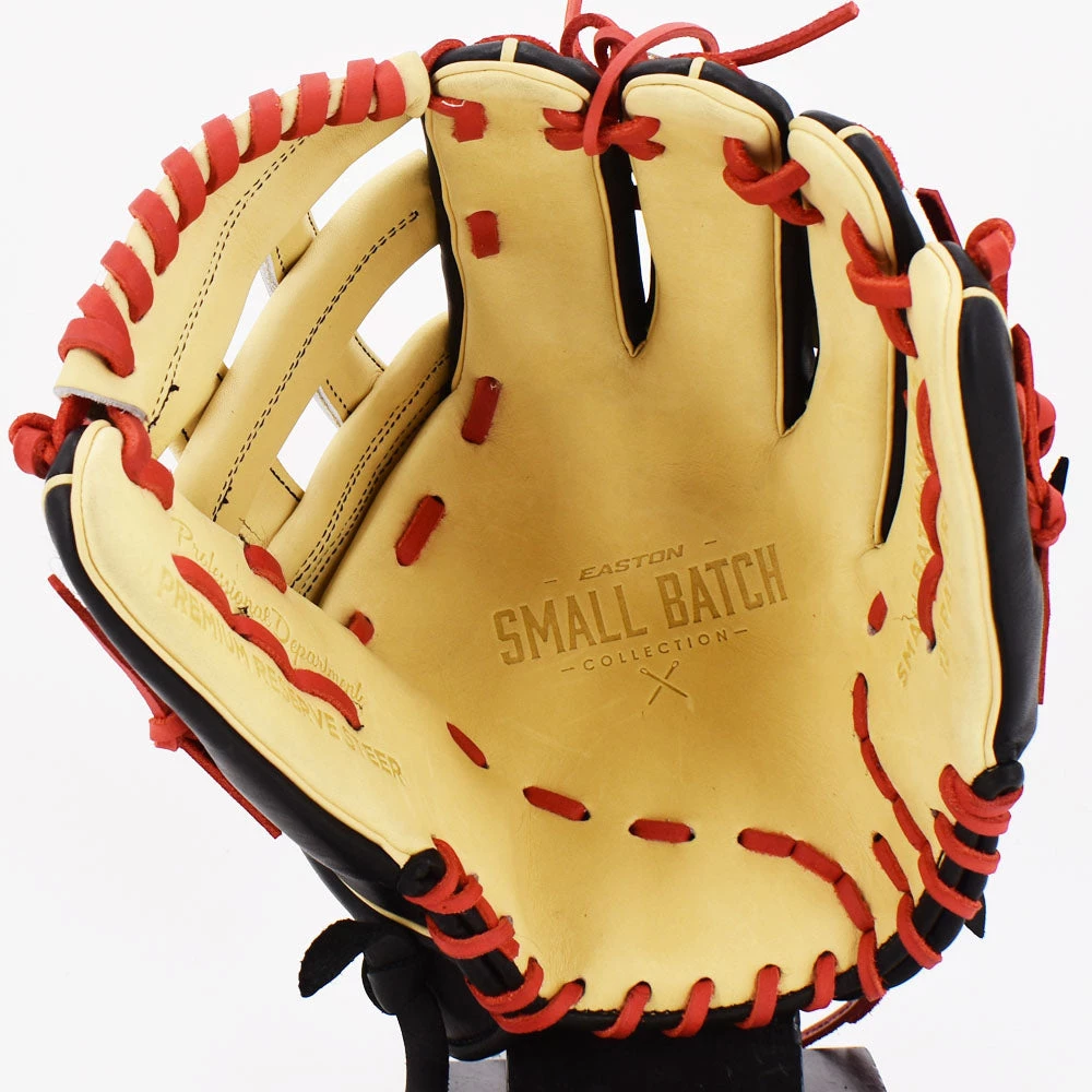 Smash It Sports Easton Small Batch No. 57 Slowpitch Glove Camel/Black/Red - Image 2