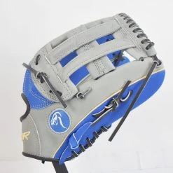 Smash It Sports Viper Japanese Kip Leather Slowpitch Softball Fielding Glove – Royal/Grey/Tan